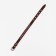 Leather collar on synthetic winterizer decorated, 45 x 2 cm, Osh 25-35 cm, brown