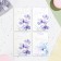 Set of mini -postcard "Flowers - 1" Pink background, 33 pieces, 7.5x10.5 cm