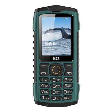 Cell phone BQ M-2439 Bobber 2.4, 32MB, Microsd, 2 SIM, IP68, Green