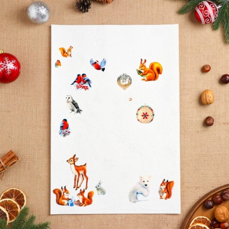 Set of stickers design "Fairytale Forest" 2 sheets, plastisol, 49.3x33.6cm-5