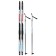 Ski kit: plastic skis 150 cm without notches, fiberglass sticks 110 cm, SNS mounts, MIX color