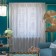 Curtain 280x300cm, art.K25A, white, PE 100%