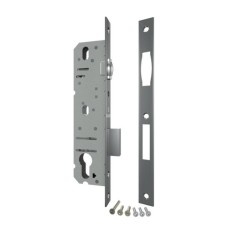 The case of a narrow-profile lock with a roller latch 5124-30 CP, color chromium