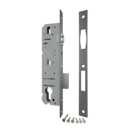 The case of a narrow-profile lock with a roller latch 5124-30 CP, color chromium