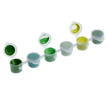 A set of acrylic paints "Nice Greens", 6 colors-2