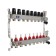 Collector group TIM KCS5008, 1 "X 3/4", 8 outputs, without cranes, stainless steel