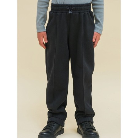 Pants for boys, height 134 cm, black color-1