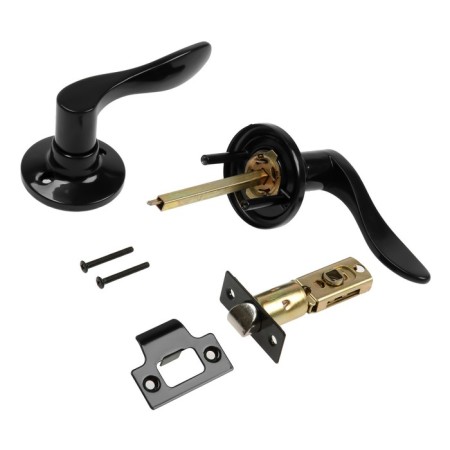 Latch (fashion 3187), interior, glossy black color-3