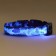 Collar with Militari's backlight 3 glow modes size m, Osh 32-50 x 2.5 cm, blue