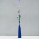 Suspension Textile "Lotus" blue 2x10x29 cm