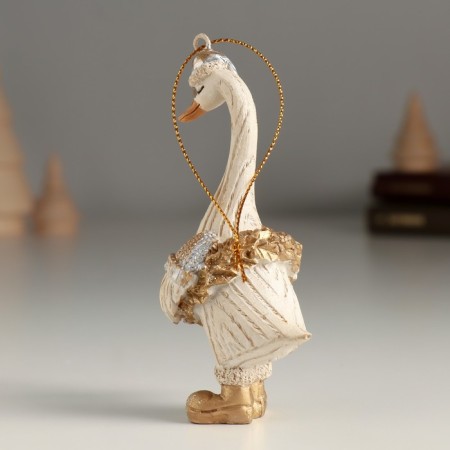 Souvenir Polystone Suspension "Goose in a hat and boots" 5x4.5x11 cm-3