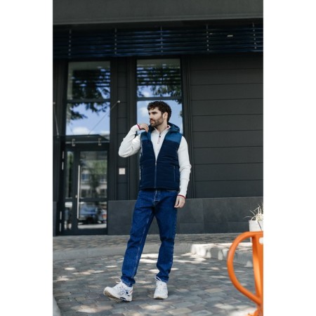 Male ise vest, size 48, blue color, blue-5