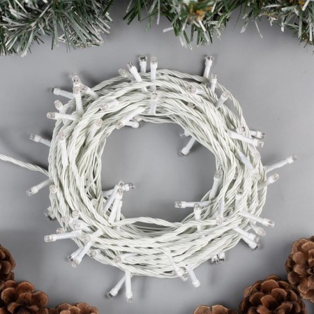 Garland "thread" 10 m, IP20, white thread, 100 LED, glow blue, 8 modes, 220 V-1