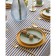 Baby Dolyana 145x145cm, strip color blue-brown, 100% p/e, matting, 200 g/m