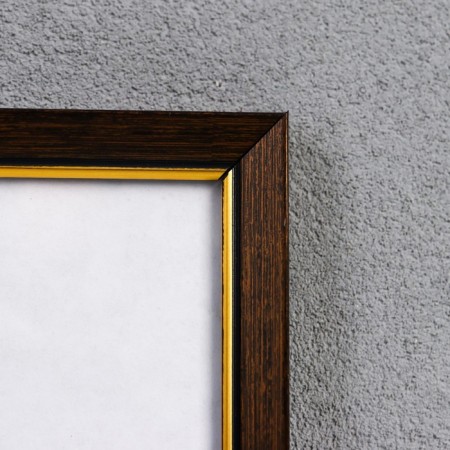 Photo frame plastic 21x30 cm 1526 Brown with gold-2