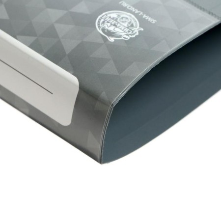 Folder on 2 rings A4, Calligrata, 27 mm, 700 μm, internal and end pocket, gray-3