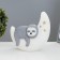 Spinker "Ladier" LED from batteries white-gray 8.5x19x18.5 cm Risalux