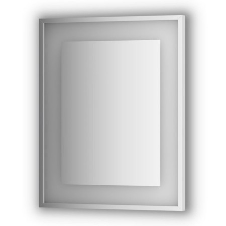 Mirror in a baguette frame with a built-in LED-lighter 18 W, 60x75 cm, EvoForm