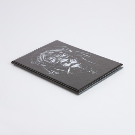 Passport cover, dark gray color-1