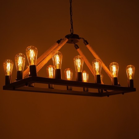 Herda chandelier 14he27 40w Black 85x35x40cm Bayerlux-3