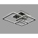 Luminable LED Ambrella Light, Ice, FA1733, 3XLED, 145 W, 10875LUM, 3000-6400K, black color, chrome