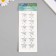 Stick plastic rhinestones "Star" 12 pcs on a sheet 7.2x17.7 cm