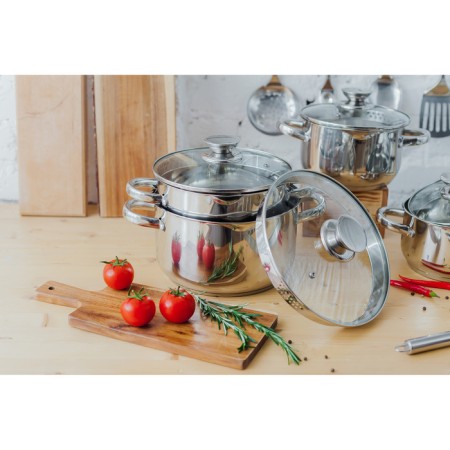 Magistro Klimena stainless steel pan, 4.6 l, lid-durtered, plum nose, capsule, induction-9