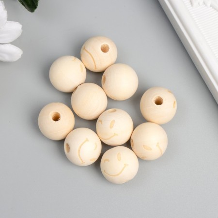 Busina tree for creativity "Round. Smiley" d = 1.8 cm set 10 pcs