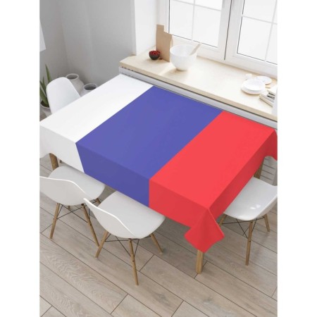 The tablecloth “Russian flag”, rectangular, Saten, size 145x180 cm