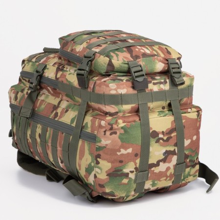 Tactical backpack, TAIF, 40 l, lightning department, 2 outer pockets, brown color/camouflage-4