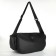 Sports bag with lateral pockets, black color