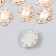 Decor for creativity plastic, rhinestones "Pearl oval in colors" set of 10 pcs 2.3x3.2 cm