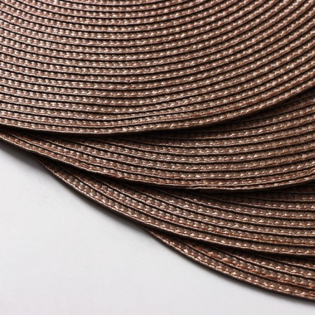 Set of serving napkins on the table "loft", 4 pcs, d = 38 cm, coffee color-2