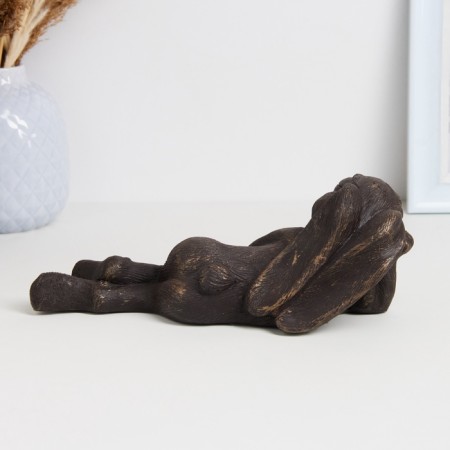 Figure "Hare lies" bronze, 24x8x8cm-4