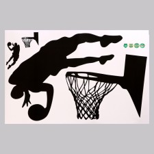 Sticker 3D Interior basketball 57*40cm