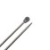 The knitting needles are straight, metal, 35 cm/5.0 mm