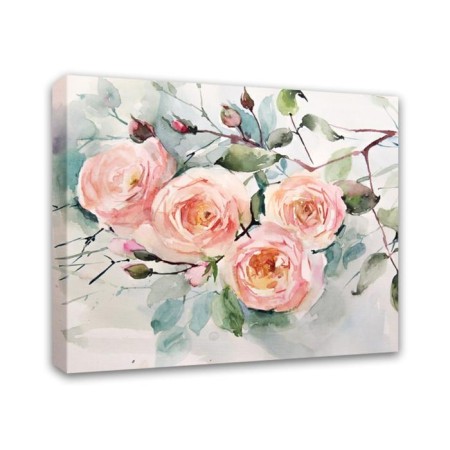 Pictures on the subframe "Watercolor. Rosa branch" 40*50 cm-1