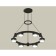 Suspended Ambrella Light, XR92051101, GX53 LED 12 W, Black Sand, Silver Color