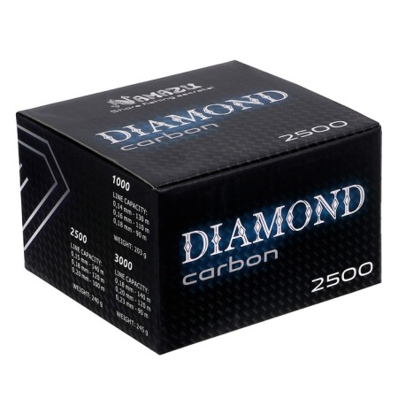 Coil of b/and Namazu Pro Diamond Carbon DC2500, 8+1 Bearing, 5.1: 1, Metal Spool-3