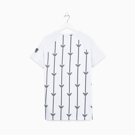 T -shirt male, white color/print mix, size 2xl-8