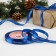 Satin tape "Your Gift", 10 mm, 23 ± 1 m, blue color No. 122
