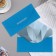 Money envelope "Congratulations!" Soft Tach, embossing, blue color, 9x19 cm