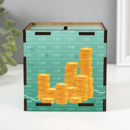 Piggy bank Cube "Dream will indicate the path" 10x10x10 cm-4