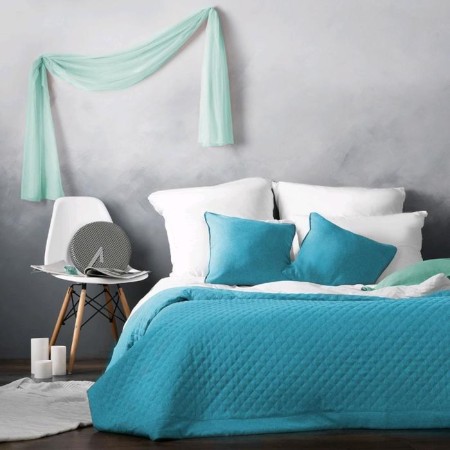 Kaspian set: cover 160 x 220 cm, pillowcases 40 x 40 cm - 2 pcs, blue