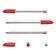 Ballpoint pen Erichkrause U-108 Classic Stick 1.0, Ultra Glide Technology, Ink red