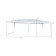 Sadovy tent 6*3m white, open