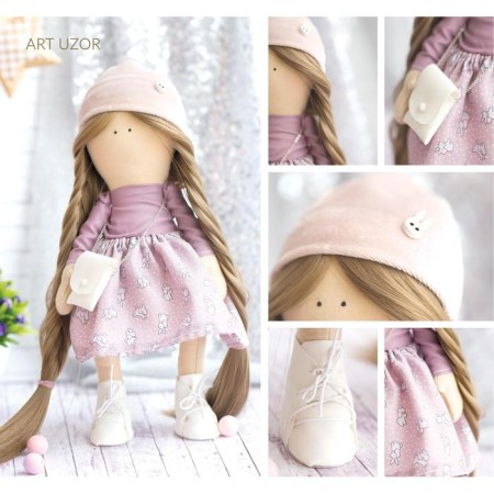 Sewing kit. Interior doll "Plum", 30 cm-3