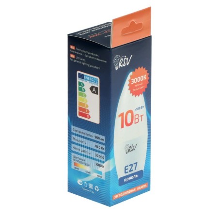 RSV-C37-10W-3000K-E27 LED lamp-1