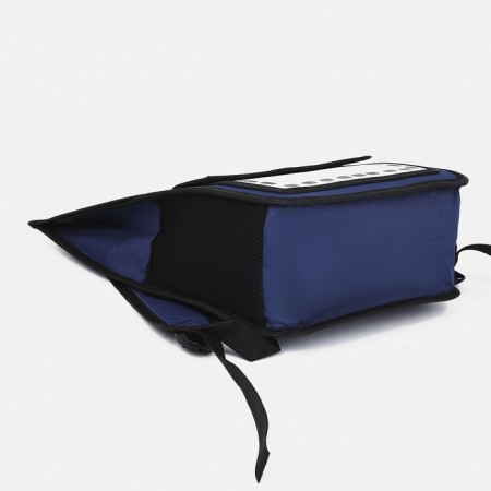 Baby backpack on lightning, blue/red color-4