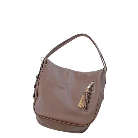 Bag bag claims, lightning department, brown color 27x15.5x33cm